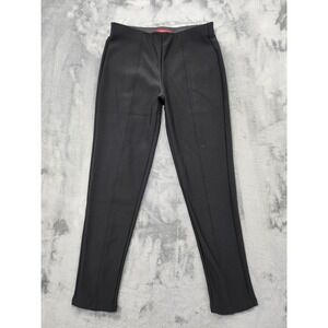 Butterfly Maze Collection Pants Womens M Black High Rise Front Seam Skinny Ankle